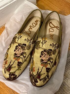 Sam Edelman Women's Loraine Tailored Loafers- Floral- Size 6.5